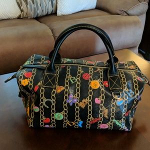 RARE! EUC Dooney & Bourke Black Charm Bracelet Bag
